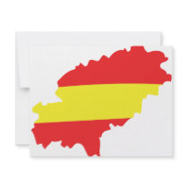 Ibiza contour flag icon custom invitations