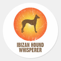 Ibizan Hound Round Sticker