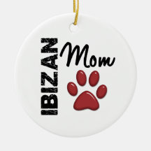 Ibizan Mom 2 Christmas Ornaments