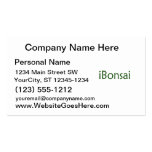 iBonsai green text bonsai design Business Cards