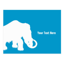 Ice Age Blue Crystal Mammoth Postcard
