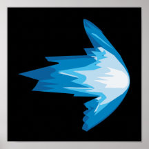 Ice Arrow Right Print