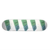 Ice as I Iodine and Ce Cerium Custom Skate Board