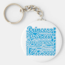 Ice Blue Princess Design Key Chains