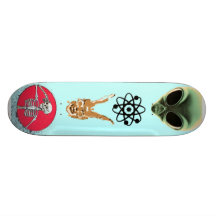 Ice Blue Skateboard Deck