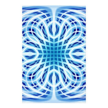 Ice Blue weave Stationery Design