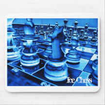 Ice Chess Mouse Pad
