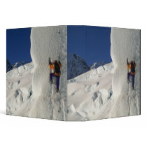 Ice climbing on the Tasman Glacier below Mount Vinyl Binder