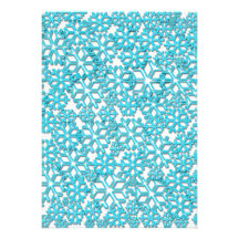 Ice Cold Snowflakes pattern Personalized Invitation