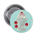 Ice Cream and Cherries Buttons