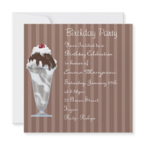 Ice Cream Birthday Invitation