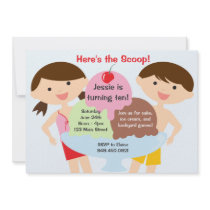 Ice Cream Birthday Party Invitation