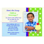 Ice Cream Birthday Party Invitations for Boys