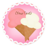 Ice Cream Birthday Party Sticker