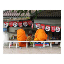 Ice Cream Break ... Buddhist Monks Thailand Post Cards
