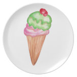 Ice Cream Cone Dinner Plates