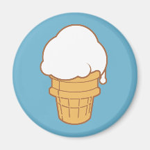 Ice Cream Cone Fridge Magnet