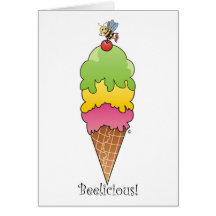 Ice Cream Cone Greeting Cards