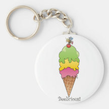 Ice Cream Cone Key Chain