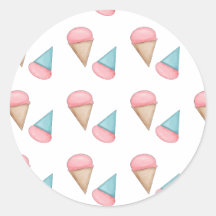 Ice Cream Cone Stickers