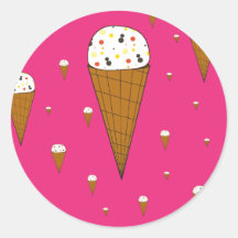 Ice Cream Cone Stickers