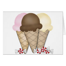 Ice Cream Cones Card