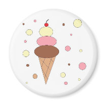 Ice Cream Cones magnets