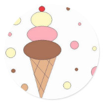 Ice Cream Cones stickers