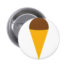 ice-cream cornet icon pin