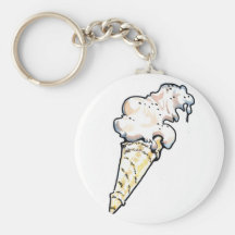 Ice Cream Cornet Key Chain