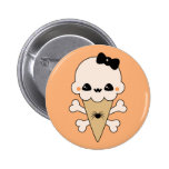 Ice Cream & Crossbones Pinback Button