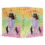 Ice Cream Labradors 3 Ring Binder