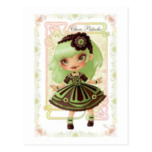Ice Cream Lolita Chocolat Pistache Cartes Postales