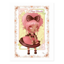 Ice Cream Lolita Fraise Chocolat Cartes Postales