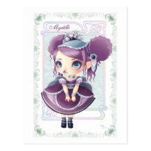 Ice Cream Lolita Myrtille Carte Postale