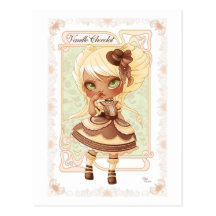 Ice Cream Lolita Vanilla Chocolate Carte Postale