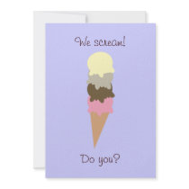 Ice Cream Love Invitation