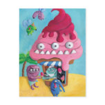 Ice Cream on the Beach Post Cards