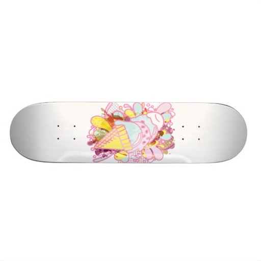 Ice_Cream_Paint Plateaux De Skateboards Customisés