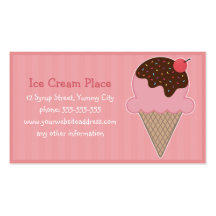 Ice Cream Place Business Card Templates