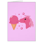 Ice Cream Pony Greeting Card