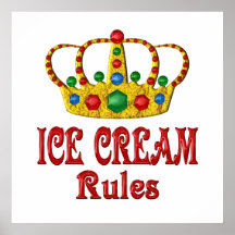 ICE CREAM RULES POSTER