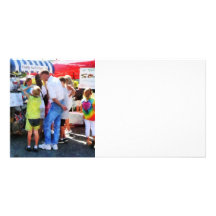Ice Cream Stand Custom Photo Card