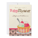 Ice Cream Sundae Baby Shower Invitation