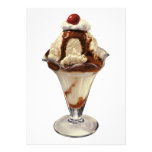 Ice Cream Sundae Dessert Birthday Party Invitation