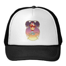 Ice Cream Sundae Retro Style Mesh Hats