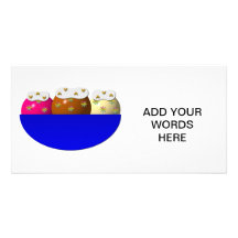 Ice cream sundae w/ whipped cream, nuts, sprinkles photo cards