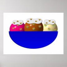 Ice cream sundae w/ whipped cream, nuts, sprinkles posters