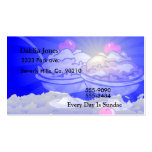 Ice Cream Sundaes In The Cloud Filled Sky Business Card Templates