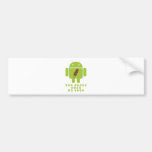 Ice Cream Time Is Here (Bug Droid Android) Bumper Sticker
